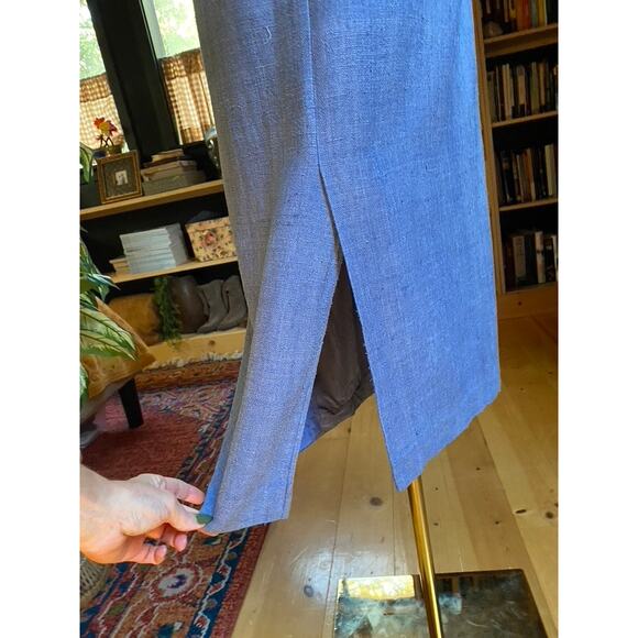Blue Linen Dress Vintage - Picture 7 of 10